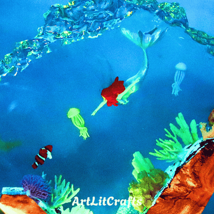 Epoxy Resin Mermaid Lamp – Ocean LED Night Light