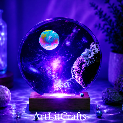 Epoxy Resin Astronaut Lamp – Space LED Light
