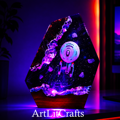 Starship 1701-C Resin Lamp