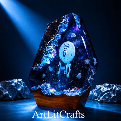 Starship 1701-C Resin Lamp