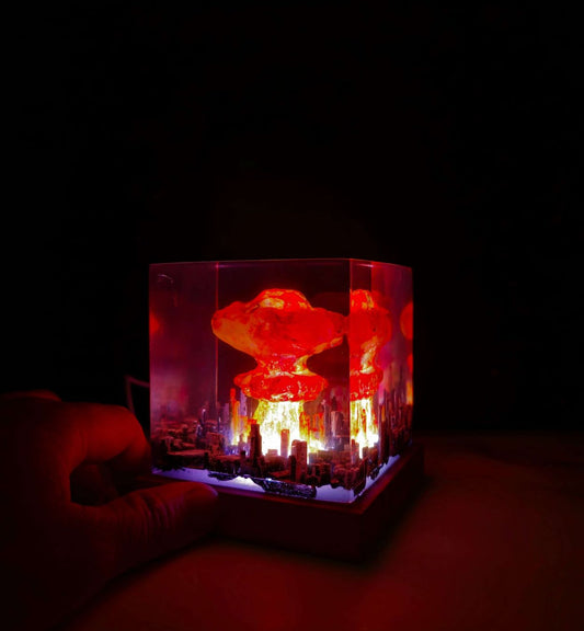Bomb Diorama Resin Lamp – ArtLitCraft Store